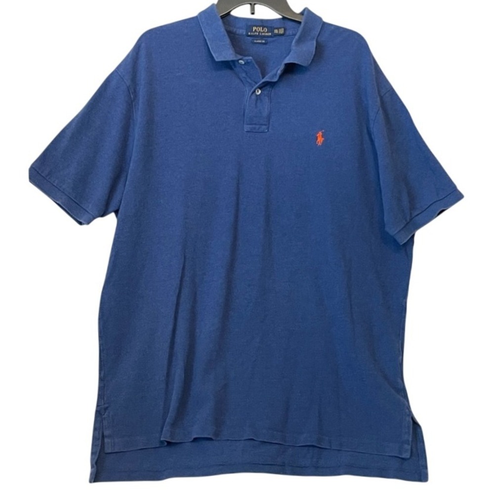 Polo Ralph‎ Lauren Size XXL Blue Shirt Classic Fit Short Sleeve